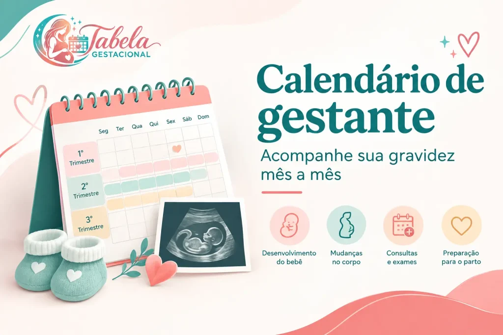 Calendário de gestante